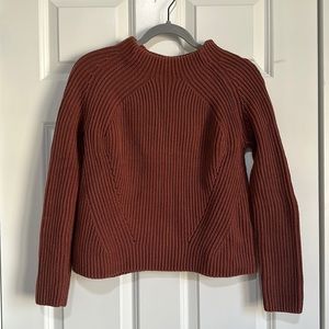 Athleta Mauve chunky crop sweater